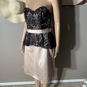 IMP Size L Lace Strapless Cocktail Dress Length 34